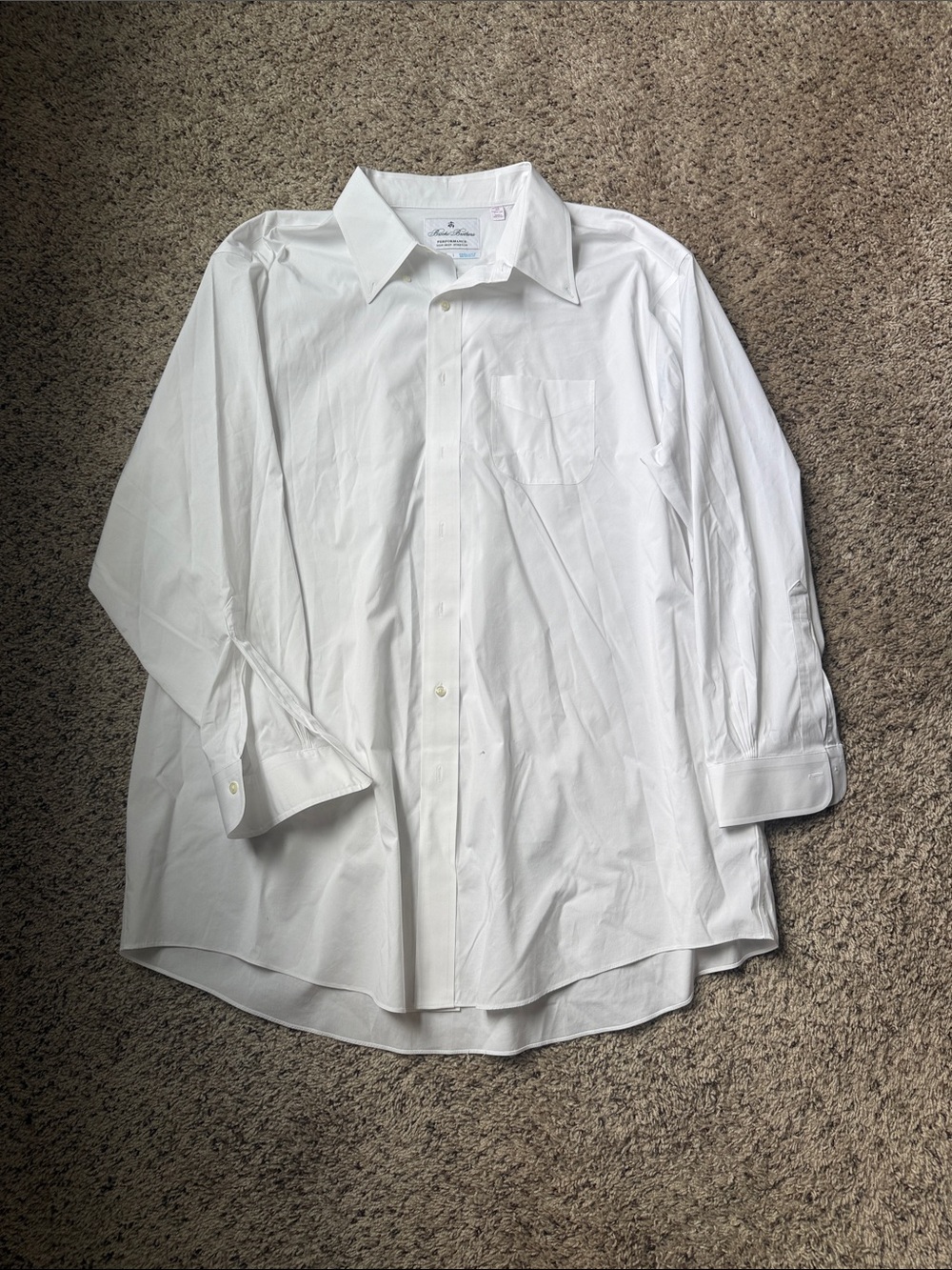 Brooks Brothers White Men's Dress Shirt